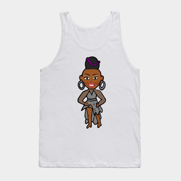 Ra'Jah O'Hara - JunglHouse Chibi Tank Top by Brian K